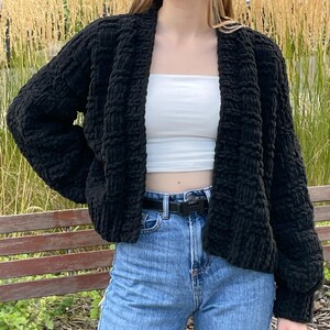 Oversized Knit Cardigan – Handmade Chunky Jacket – Minimalist Streetwear Layer – Cozy Fall Winter Knitwear – Custom Plus Size Cardigan